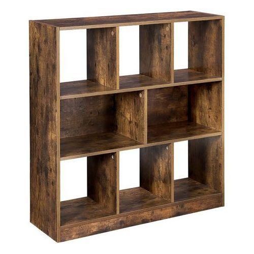 Bibliothèque Autoportante en Bois avec Étagères Ouvertes pour Maison ou Bureau