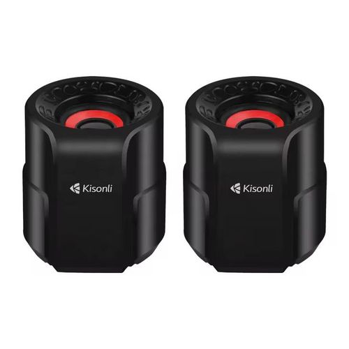 Kisonli Haut-parleur baffle USB Ks A-909 filaire sortie aux jack et usb pour téléphone ordi tv haut parleur A 909 kisonl