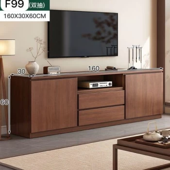 Meuble TV moderne avec portes et tiroirs rangement compartimentée pour le salon , couloir et chambre - Console Tv