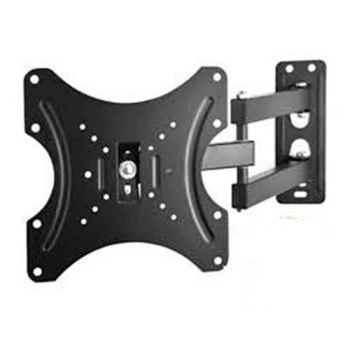 2 White Support Mural TV Pivotant LED ( 14" a 42") - Noir